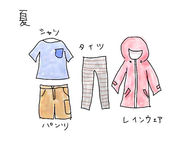 夏の登山の服装