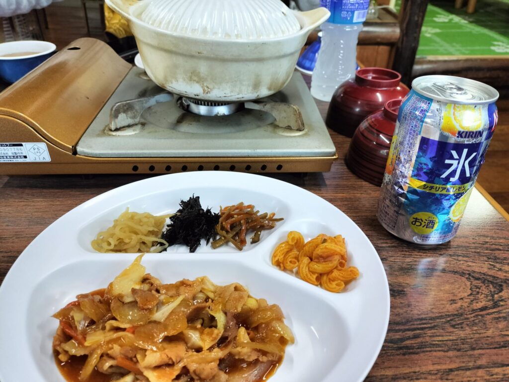 本沢温泉の夕食