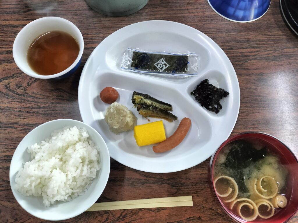 本沢温泉の朝食
