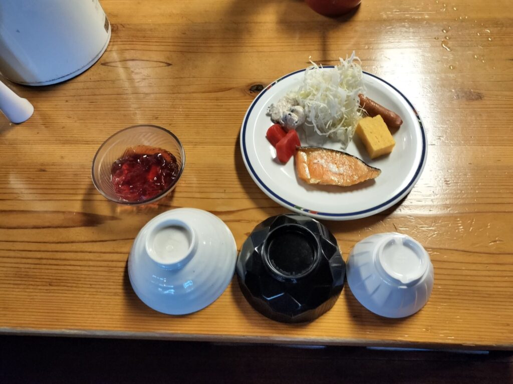 燕山荘の朝食