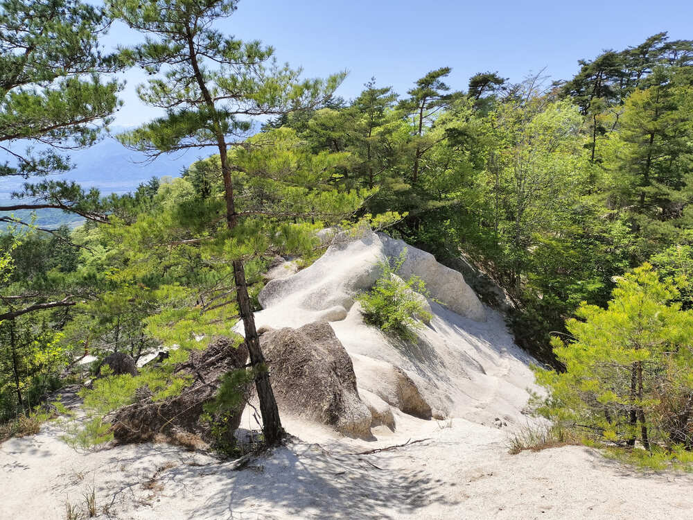 白砂山。ちょっと怖い箇所もありました